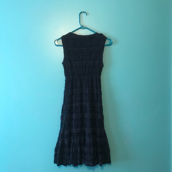 Navy Blue Midi Dress - Picture 3 of 4